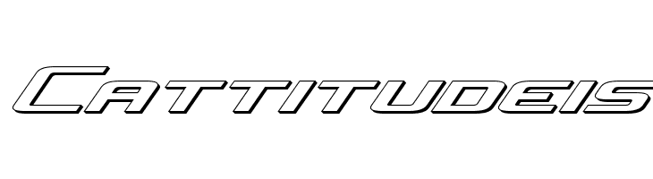 Concielian Jet 3D Italic  Free Fonts Download