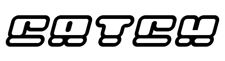 Face plant hollow 2 Italic  Free Fonts Download