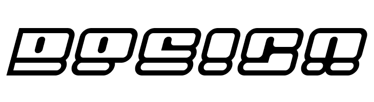 Face plant hollow 2 Italic  Free Fonts Download