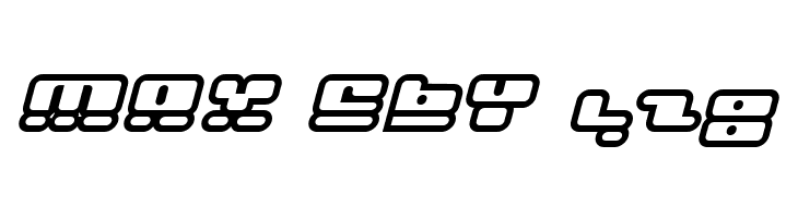 Face plant hollow 2 Italic  Free Fonts Download