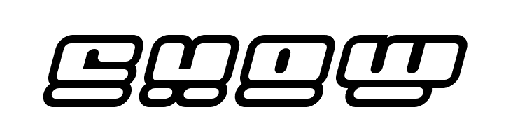 Face plant hollow 2 Italic  Free Fonts Download