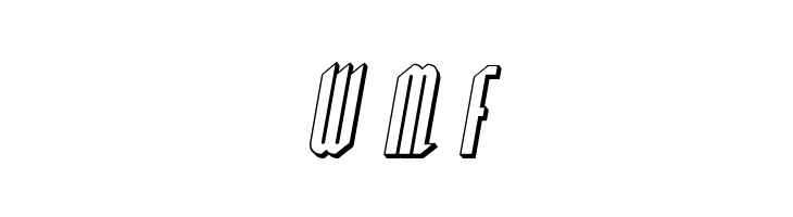 Devil Summoner 3D Italic  Free Fonts Download