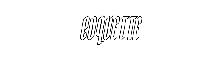 Devil Summoner Outline Italic  Free Fonts Download