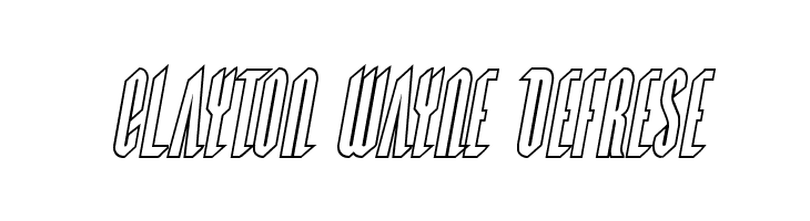 Devil Summoner Outline Italic  Free Fonts Download