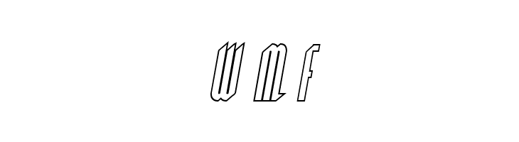 Devil Summoner Outline Italic  Free Fonts Download