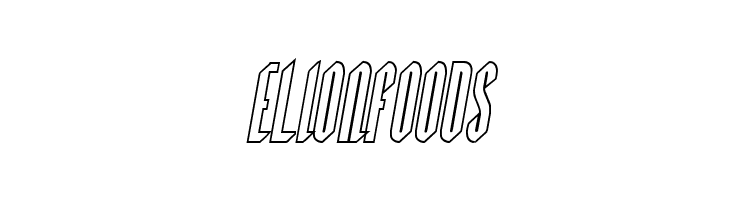 Devil Summoner Outline Italic  Free Fonts Download