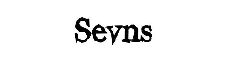 Sevns Wiggly Font