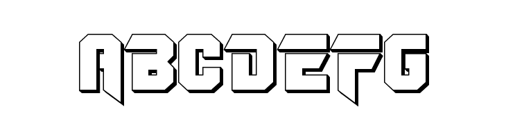 OmegaForce 3D Regular  Free Fonts Download