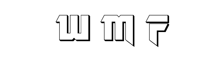 OmegaForce 3D Regular  Free Fonts Download