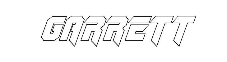 OmegaForce Outline Italic  Free Fonts Download