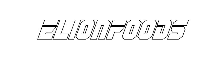 OmegaForce Outline Italic  Free Fonts Download