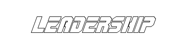 OmegaForce Outline Italic  Free Fonts Download