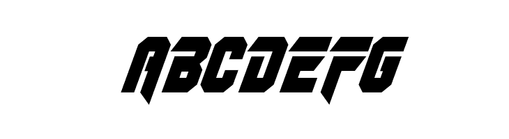 OmegaForce Condensed Italic  Free Fonts Download