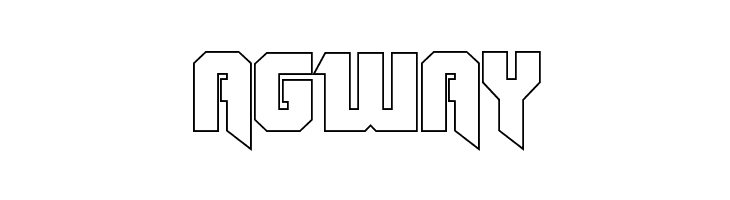 OmegaForce Outline Regular  Free Fonts Download