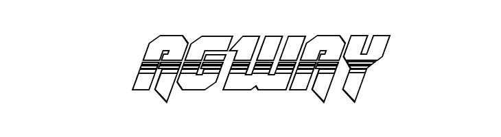 OmegaForce Halftone 3D Italic  Free Fonts Download
