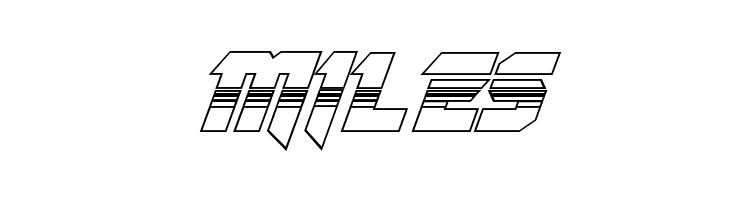 OmegaForce Halftone 3D Italic  Free Fonts Download