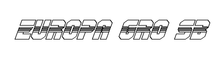 OmegaForce Halftone 3D Italic  Free Fonts Download