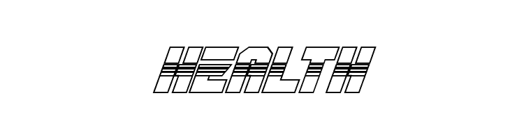 OmegaForce Halftone 3D Italic  Free Fonts Download