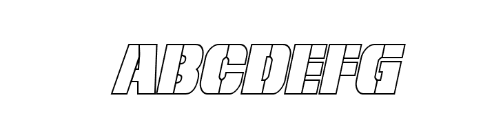 From BOND With Love Outline Italic  Free Fonts Download