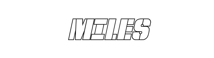 From BOND With Love Outline Italic  Free Fonts Download