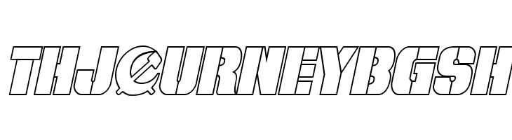 From BOND With Love Outline Italic  Free Fonts Download
