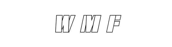 From BOND With Love Outline Italic  Free Fonts Download