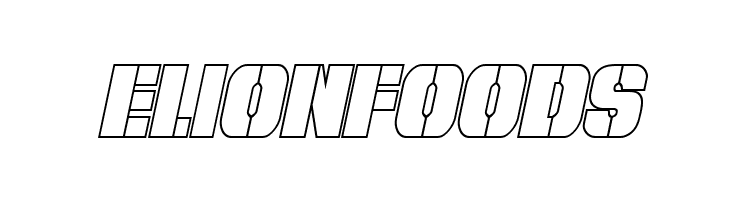From BOND With Love Outline Italic  Free Fonts Download