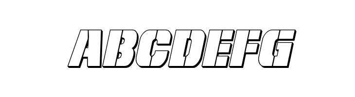 From BOND With Love 3D Italic  Free Fonts Download