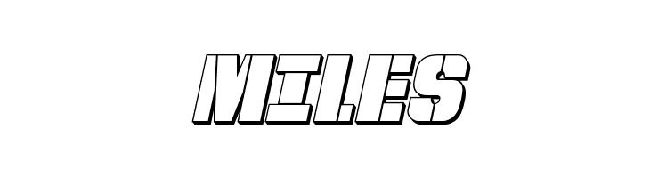 From BOND With Love 3D Italic  Free Fonts Download