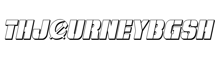 From BOND With Love 3D Italic  Free Fonts Download