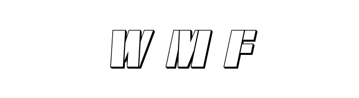 From BOND With Love 3D Italic  Free Fonts Download