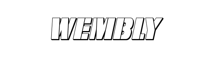 From BOND With Love 3D Italic  Free Fonts Download