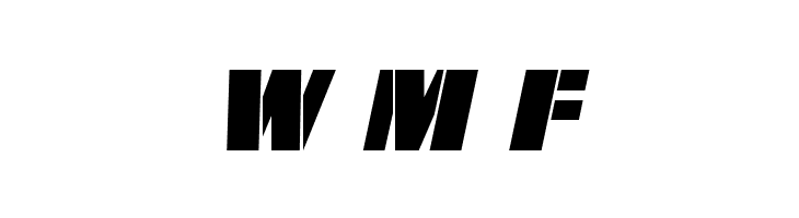 From BOND With Love Expanded Italic  Free Fonts Download