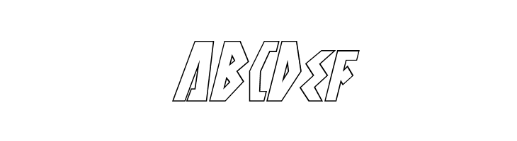 Antikythera Outline Italic  Free Fonts Download