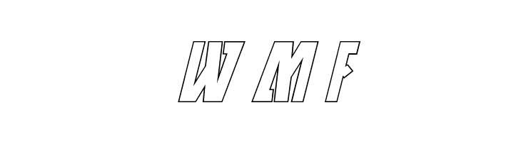 Antikythera Outline Italic  Free Fonts Download