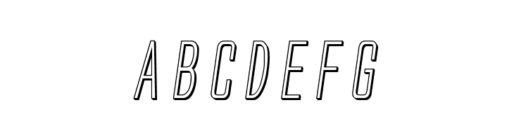 Alien League 3D Italic  Free Fonts Download