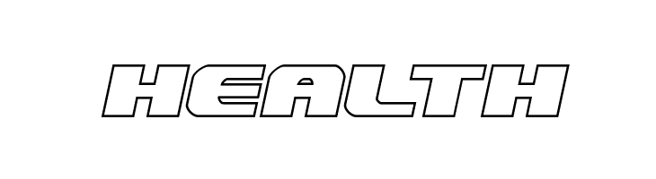 Dekaranger Outline Italic  Free Fonts Download