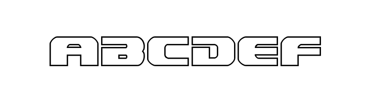 Dekaranger Outline  Free Fonts Download