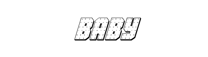 Iron Forge 3D Italic  Free Fonts Download