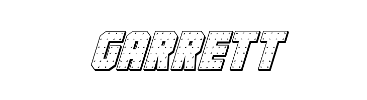 Iron Forge 3D Italic  Free Fonts Download