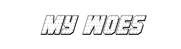 Iron Forge 3D Italic  Free Fonts Download