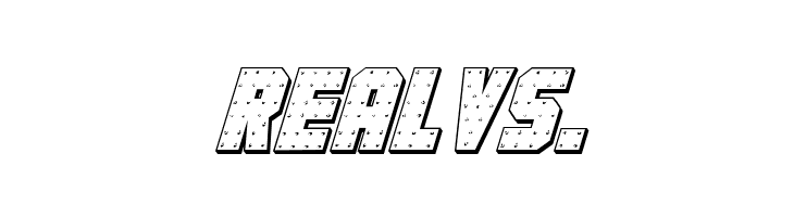 Iron Forge 3D Italic  Free Fonts Download