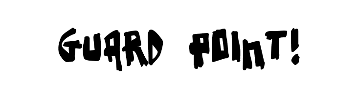 GUARD%2BPOINT%2521 Earthquake Font