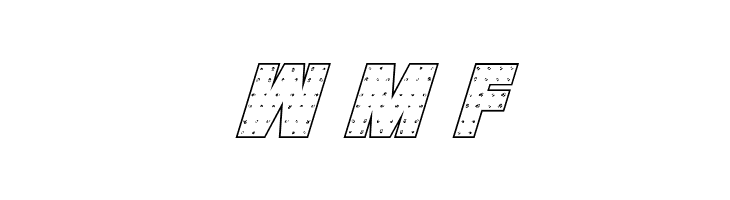 Iron Forge Outline Italic  Free Fonts Download