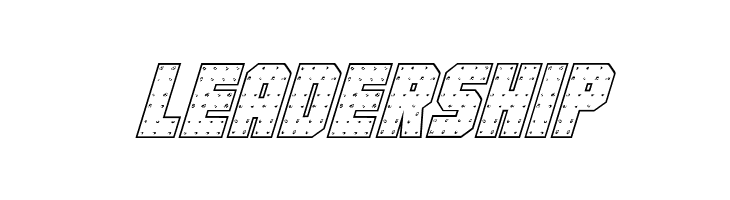 Iron Forge Outline Italic  Free Fonts Download