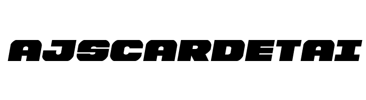 AJSCARDETAI Bummer Semi-Italic Font