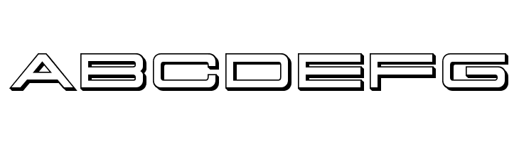 911 Porscha 3D  Free Fonts Download