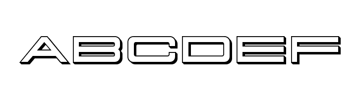 911 Porscha 3D  Free Fonts Download