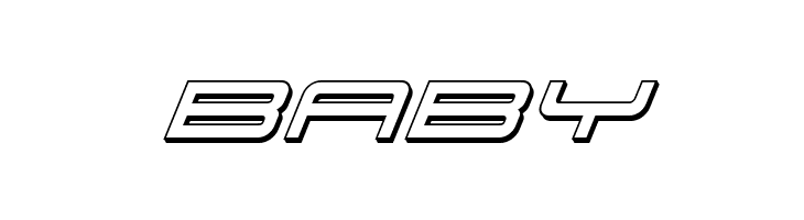 911 Porscha 3D Italic  Free Fonts Download