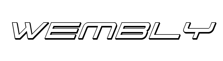 911 Porscha 3D Italic  Free Fonts Download